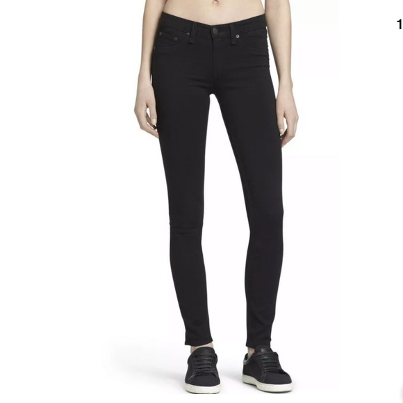 Rag & Bone/Jean Leggings Size 25 Black #L10 - Picture 1 of 12